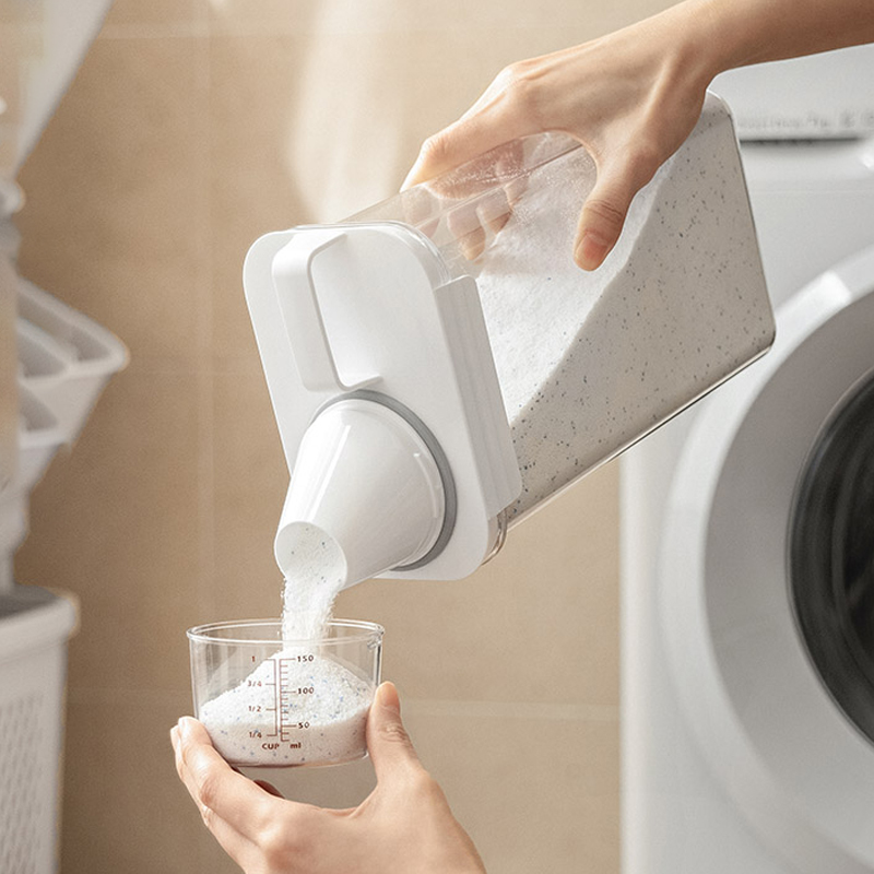 Hộp đựng bột giặt nước xả bằng nhựa cao cấp có nắp đậy