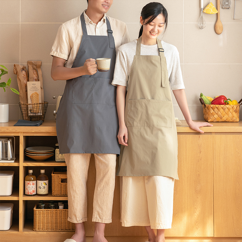 Tạp dề làm bếp chống thấm có túi phía trước