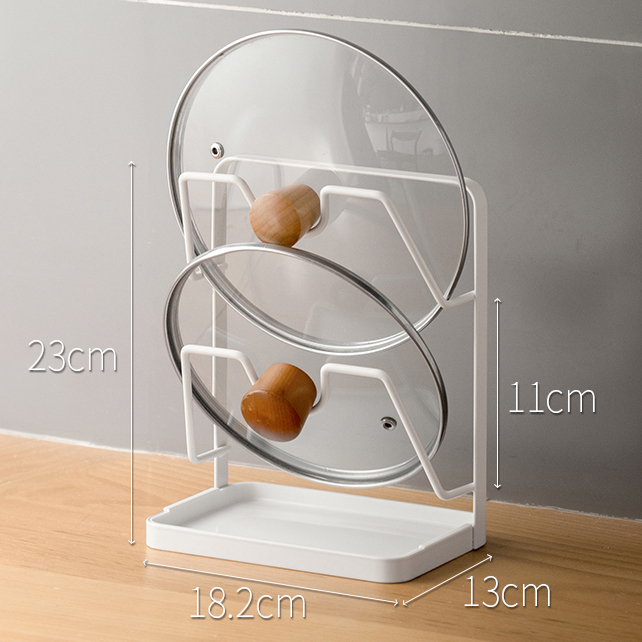 Giá đỡ nắp nồi và dụng cụ làm bếp để bàn